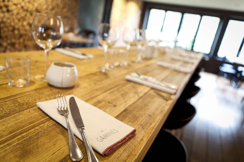 photographe reportage : restaurant les gamines - grande table