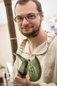 photographe reportage : portrait au marché médiéval