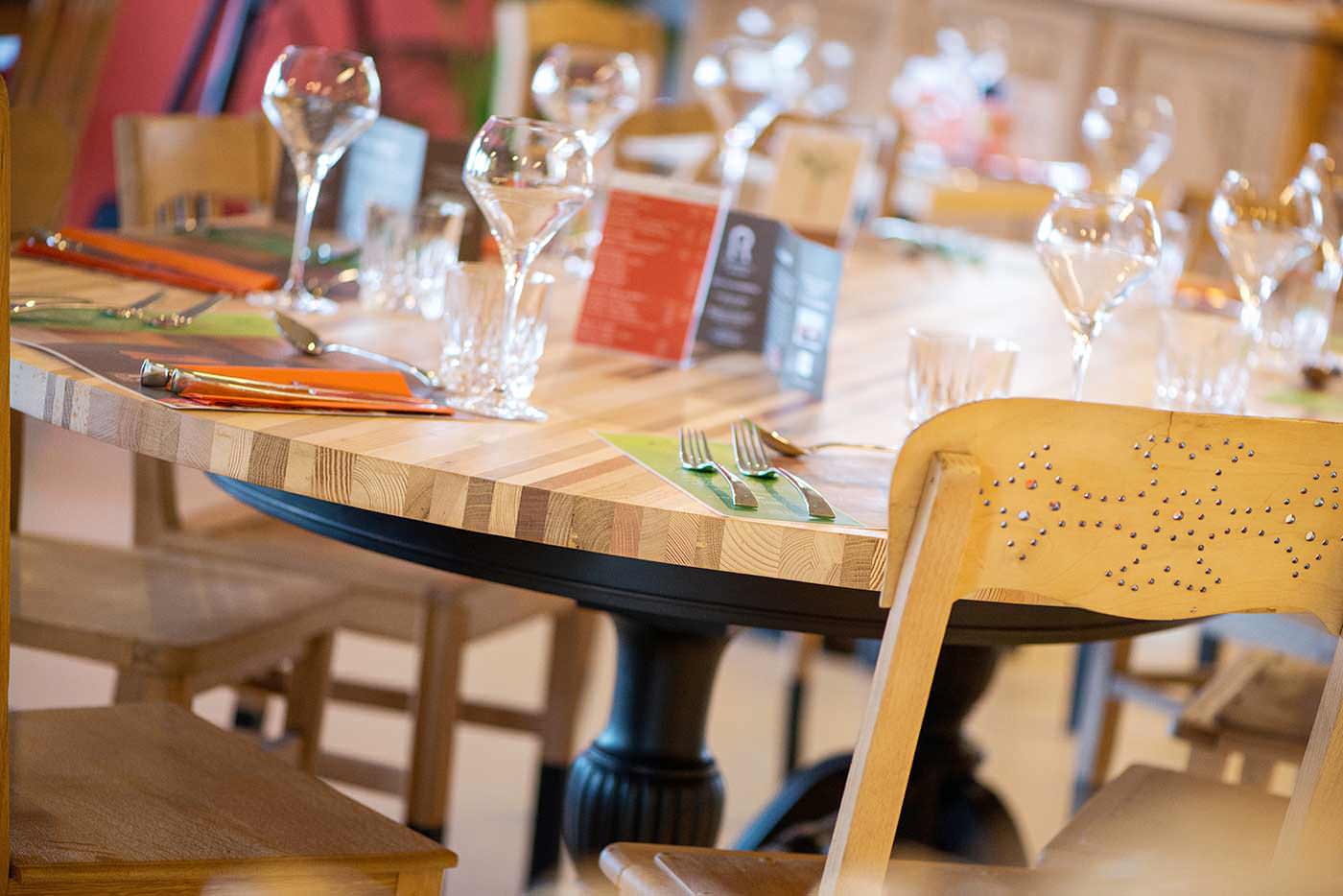 reportage photo au restaurant inspiration locale : table