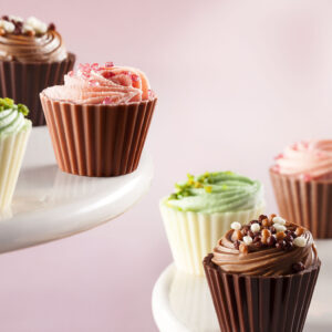 photographe de chocolat : pralines en forme de cupcake