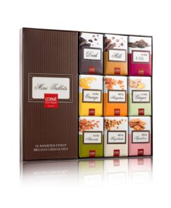 Photographe de packshot : boite de petite tablette de chocolat en studio