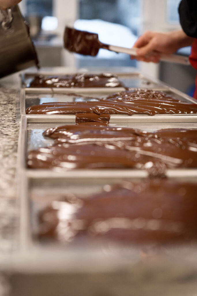 Photographe culinaire : pralines en chocolat